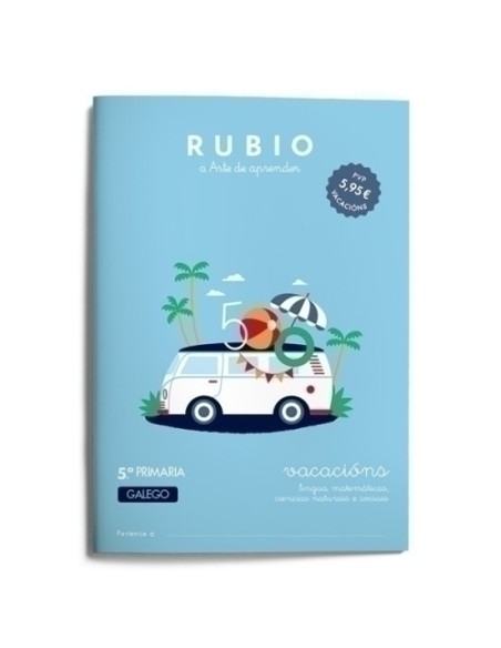 CUADERNO RUBIO GAL.VACACIONS 5º PRIM. - Pack de 5 unidades